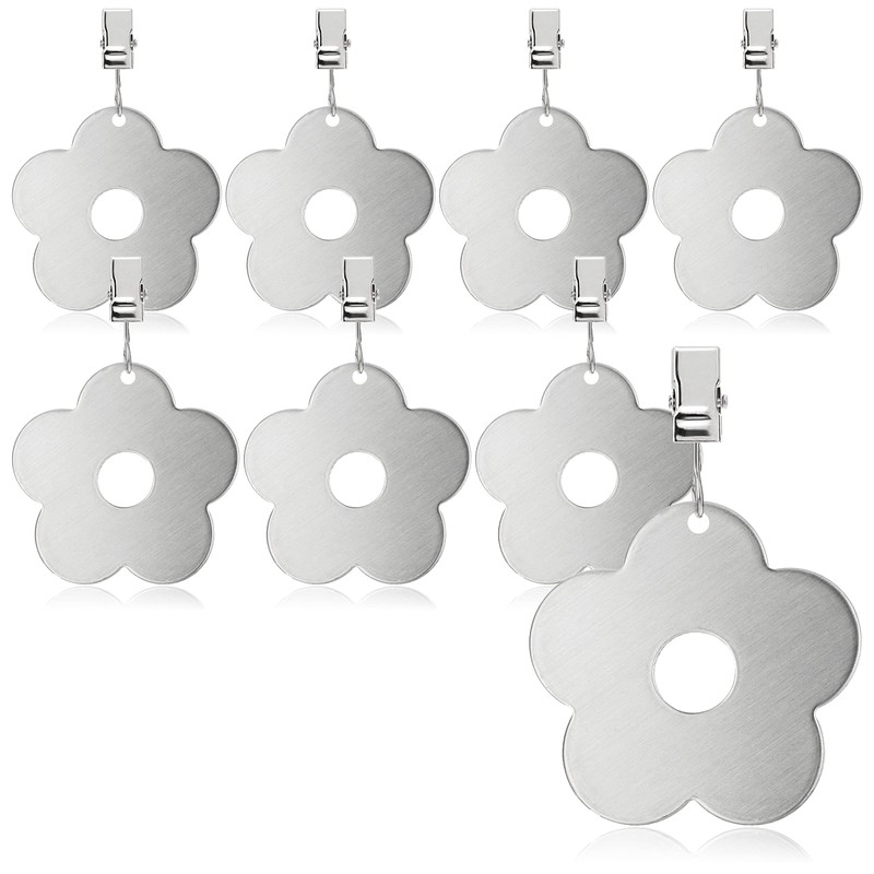 com-four® 8x tablecloth weights - tablecloth weights made of stainless