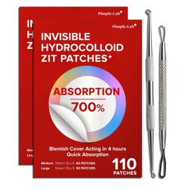 PIMPLE LAB Zit Patches for Face - 2 Packs(Total 220 Dots) with 2 Types of Popper Tools