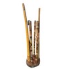 Didgeridoo Stand display Wood 18" diameter Heavy Strong Stable