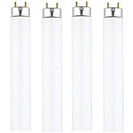 DYSMIO F25T8 25-Watt 36-inch Tube Light Bulb, 3000K,2300 Lumen G13 Medium Bi-Pin Base T8 Fluorescent Light Bulb, with Warm White Light - 4 Pack