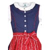 Isar-Trachten Girls' Children’s Dirndl with Blouse Navy, Blue (Navy Blue)