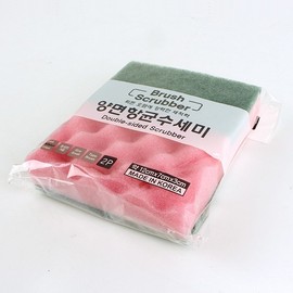 Magic Clean Sewon Mulsan Dual-Sided Antibacterial Scrubber Sponge (2 Count) Sponge 3ea