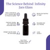 Infinity Jars Glass Dropper Bottle Ultraviolet Black Glass Tincture Bottle