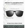 Frienda 3 Pares Gafas de Sol Polarizadas con Clip Grandes
