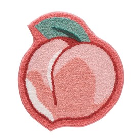 Ankah Fruit Bath Mats Cute Bathroom Rugs, Particularly Absorbent, Very Soft, and Dry Fast That fits in The Kid's Room, Bathroom or Other Room, 20.04" x 25.59", Peach