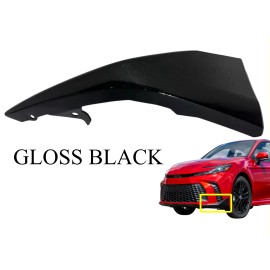 Texas E Parts Fits 2025 Toyota Camry SE Left Front Bumper Side Lower Trim Molding Gloss Black