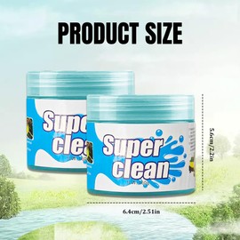 QZTYTY Car Cleaning Gel, Car Cleaning Supplies, Car Cleaning Putty, Universal Car Cleaning Kit Auto Detailing Tools Car Accessories Fit for Automotive, Keyboard, Camera, Printers (Blue, 2PCS)