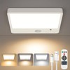 YIKEMJERP Rechargeable Motion Sensor Ceiling Light with Remote, Fast Charge