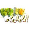 4Pcs Artificial Bait Set Fishing Lures Spinnerbait Hard Metal Fishing