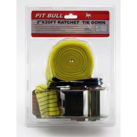 Cargo 2" x 20 ft. Ratchet Tie Down Truck Bed Cargo Strap IN STOCK AND READY TO SHIP