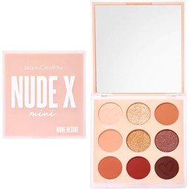 Beauty Creations Nude Desire  Paleta de sombras mini, 9 tonos matte, satinados y brillantes  Alta pigmentación y fácil de difuminar                   