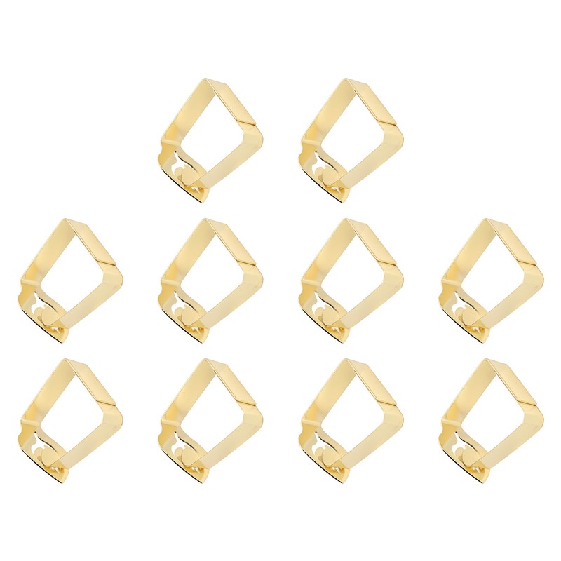10Pcs Tablecloth Clips Stainless Steel Leaf Style Anti Slip Multi