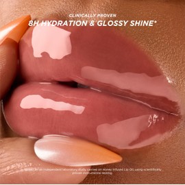 Gisou Aceite Labial Hidratante con Infusión de Miel, Bee-llini Peach