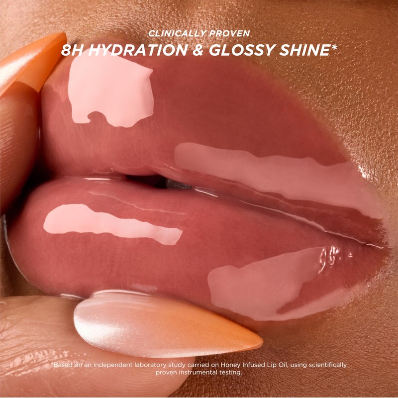Gisou Aceite Labial Hidratante con Infusión de Miel, Bee-llini Peach