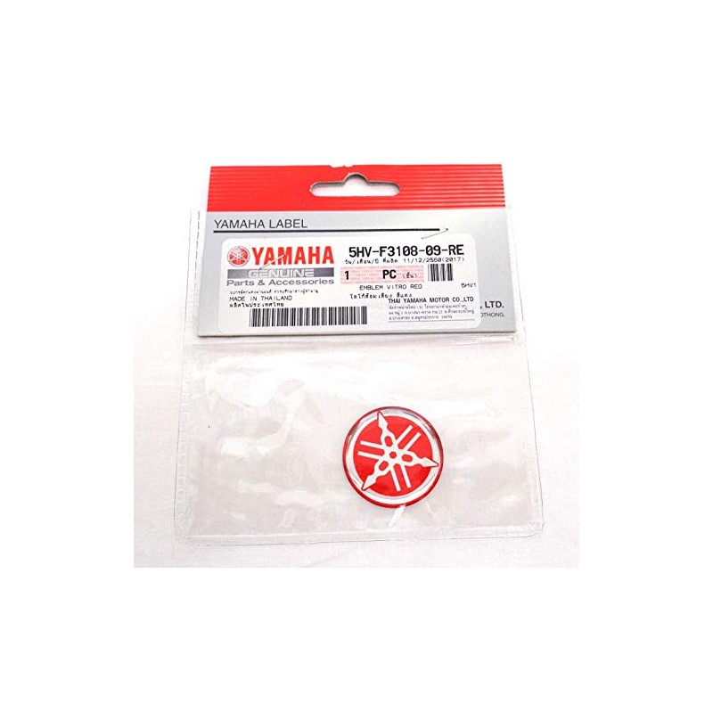 Yamaha Tuning Fork Emblem Sticker, Red, Genuine Product, 1.2 inches