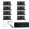 Black Vinyl Record Shelf Wall Mount 8 Pack,Acrylic Album Record