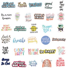 cobee 100 Stück Motivierende Aufkleber, inspirierende Aufkleber, wasserdichte positive Laptop-Aufkleber für Scrapbooking, Tagebuch, Teenager, Studenten, Erwachsene, Lehrer, Wasserflaschen