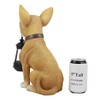 Ebros Picante Mexican Chihuahua Dog Decor Path Lighter Statue 12.5"Tall