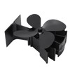 4 Blade Heat Powered Stove Fan Silent Eco Friendly Aluminium