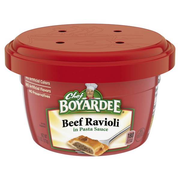 Chef Boyardee Beef in Pasta Sauce Ravioli, 7.5 Ounce (Pack of 12)
