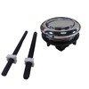 OPTPB-48AB Dual Flushing Toilet Push Button Spare Parts, Satin Chrome