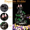 Gelory Waterfall Incense Burner Mountain Design, Home Incense Cone Holder,