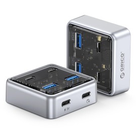 ORICO 10Gbps USB-C Hub, 4-Port Alloy USB Splitter with 2 USB-A & 2 USB-C Ports, High-Speed Data Extender for Laptops, PCs, Desktops, and More (3.28Ft)