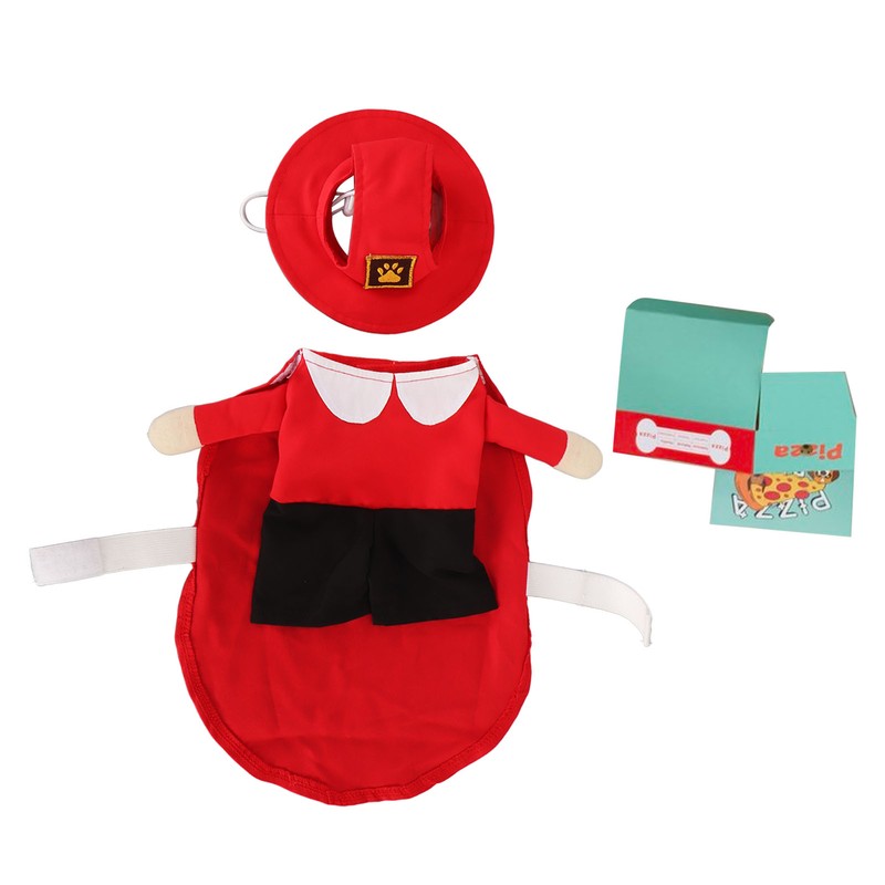 Pizza Delivery Dog Outfit Beautiful Comfortable Breathable Funny Pet Costume