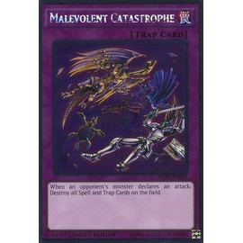 Yu-Gi-Oh! - Malevolent Catastrophe (NKRT-EN033) - Noble Knights of the Round Table - 1st Edition - Platinum Rare by Yu-Gi-Oh!