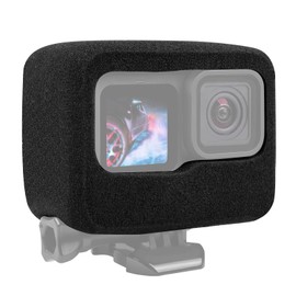 Taisioner for GoPro Hero 12, 11, 10, 9, Windproof Cover, Windproof Sponge Case, No Frame Required, Wind Noise Reduction, Noise Reduction, Sponge Black