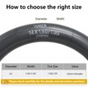 2Pcs 38/50-254 Heavy Duty 14" Bike Tubes 14x1.50/1.95 Schrader AV32