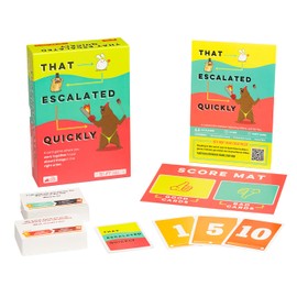 Exploding Kittens Presents That Escalated Quickly - Funny Card Games for Adults and Kids - Hilarious Family Game for Game Night with 160 Cards - Ages 10 and Up