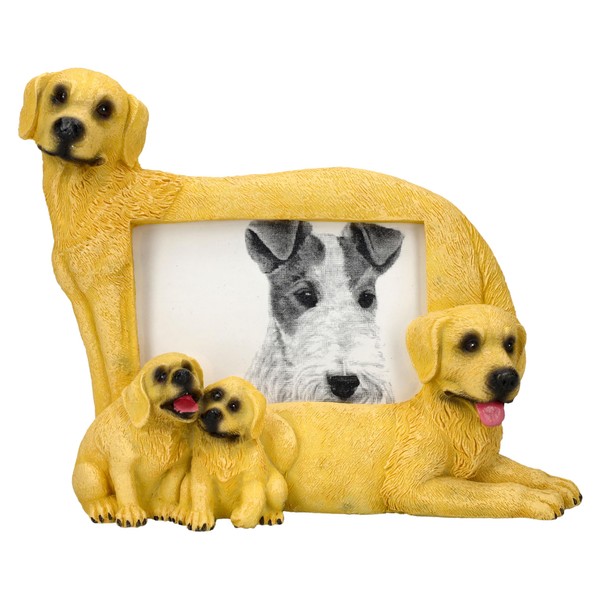 Figuren Shop GmbH Labrador Family Photo Frame with Dogs to