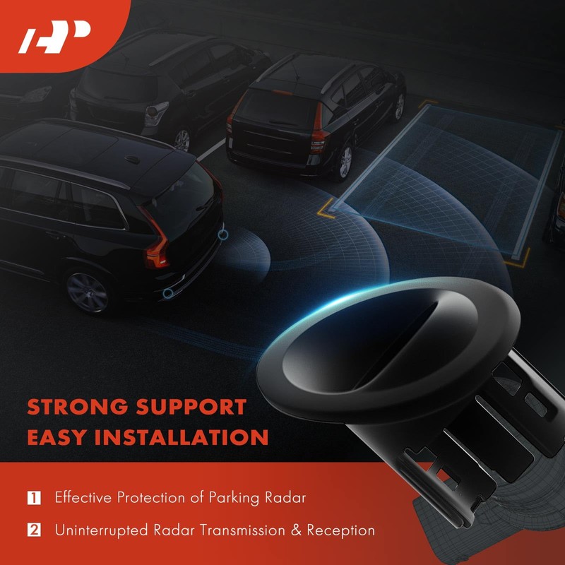 A-Premium 2-PC Rear Outer Left Parking Assist Sensor Retainer Bezels