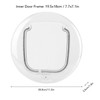 Cat Door for Interior Exterior Doors Transparent 4 Way Locks