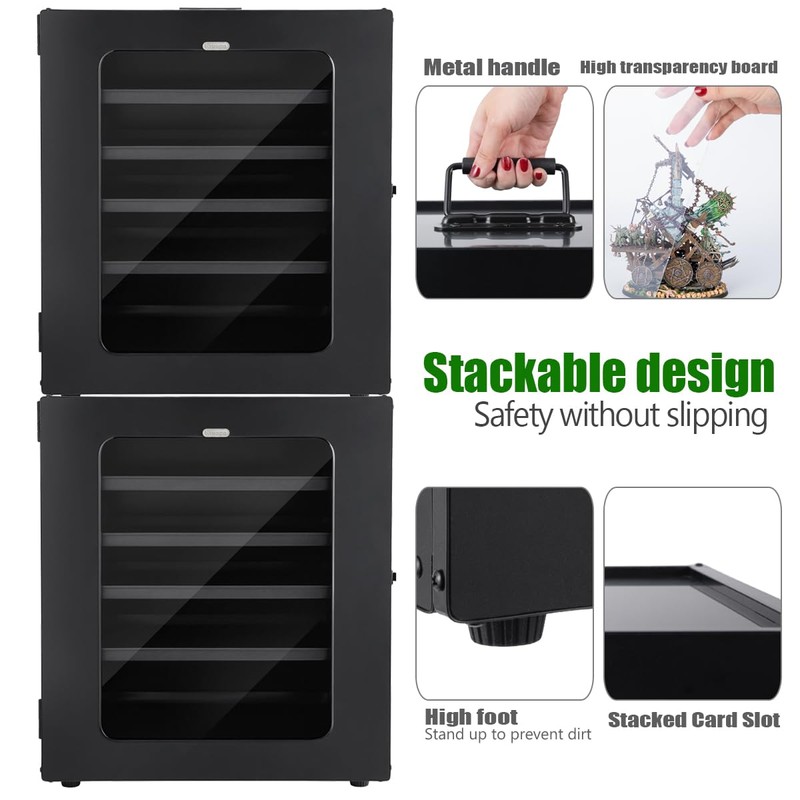 Kreapa Miniature Storage Case, Minatures Transport Case, Stackable Miniature Carrying