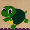 Relaxdays Storage Box, Turtle, Fabric Box for Children, Foldable, HBD: