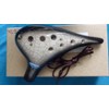 Paragon Ceramic Ocarina Diamond Black w. Crackles Alto C Key