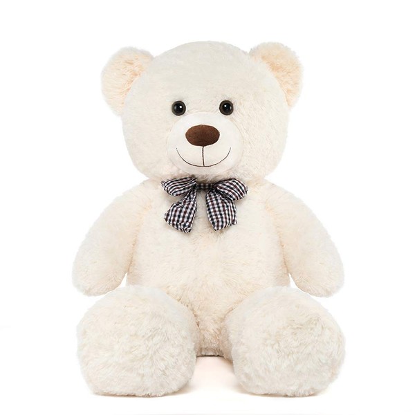 MorisMos White Teddy Bear Stuffed Animals Plush Toy Soft Bear Toys for Girlfriend Kids