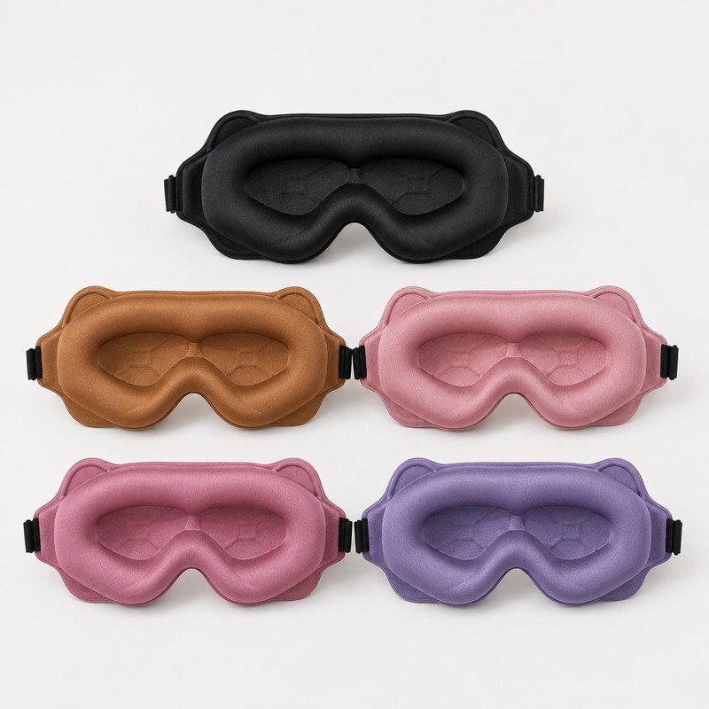 Lash-Friendly 3D Blackout Sleep Mask for Sleeping – Deep Eye