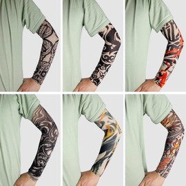 Tatoo Sleeves Men, Women, and Kids – Fake Temporary Tattoo Sleeve for Outdoor Sports