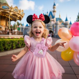 YOOLIFE Crossbody Bags for Girl Kid, Girls Kids Birthday Gifts Monogram Sling Bags for Kid Girls Preppy Stuff Gifts for Kids Friend Sister Daughter Birthday Gift (Pink C)