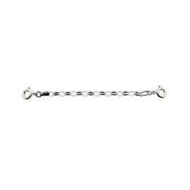 CJoL - Sterling Silver 2" 3mm Wide Light Belcher Safety Chain In Simple Gift Bag