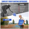 Zipcase 25lb Bag Seed Spreader with Waterproof Bag, Blue