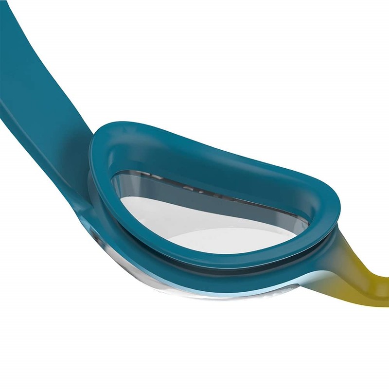 Speedo Infant Sea Squad Illusion Swimming Goggles, Turquoise/Yellow/Clear, One Size
