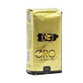 Cafe Oro de Puerto Rico - Puerto Rican Ground Coffee - 8 oz Bag (Count of 2)