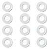 12 PCS Flush Valve Seal, Toilet Cistern Rubber Seal Clear