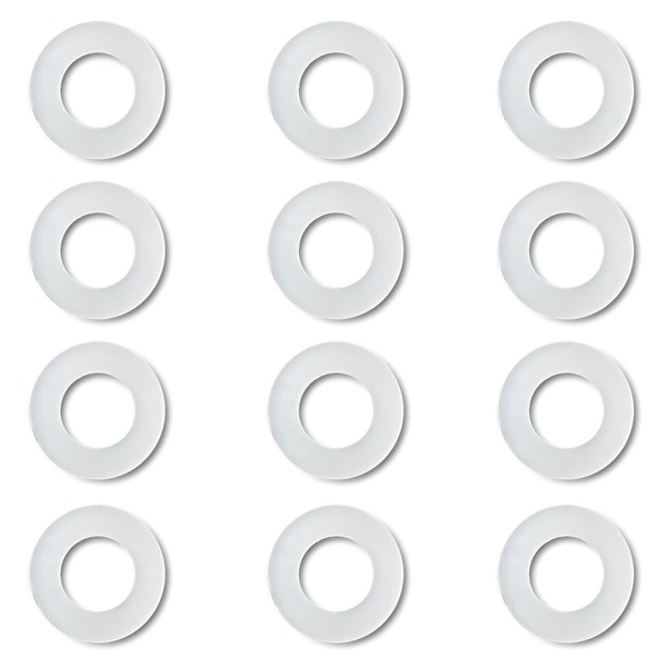 12 PCS Flush Valve Seal, Toilet Cistern Rubber Seal Clear