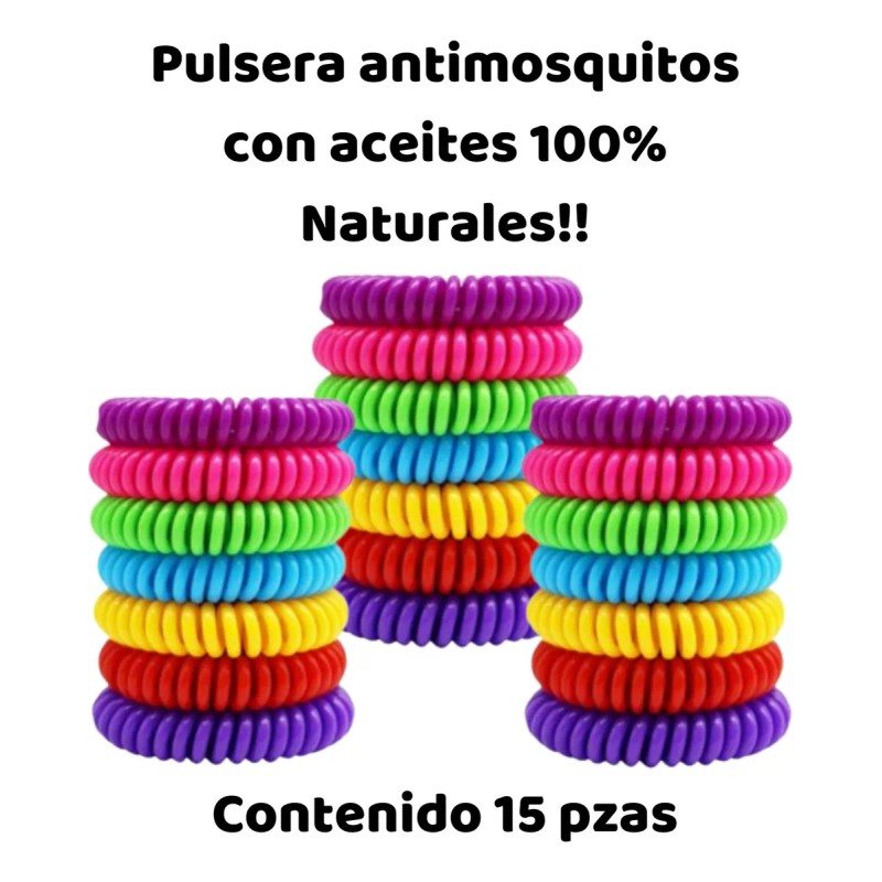 Frokito Pulsera Antimosquitos Con Aceites 100% Naturales Pqt 15 Pzas