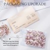 Meibite Pink Flatback Rhinestones, Glass Rhinestones for Nail Art and